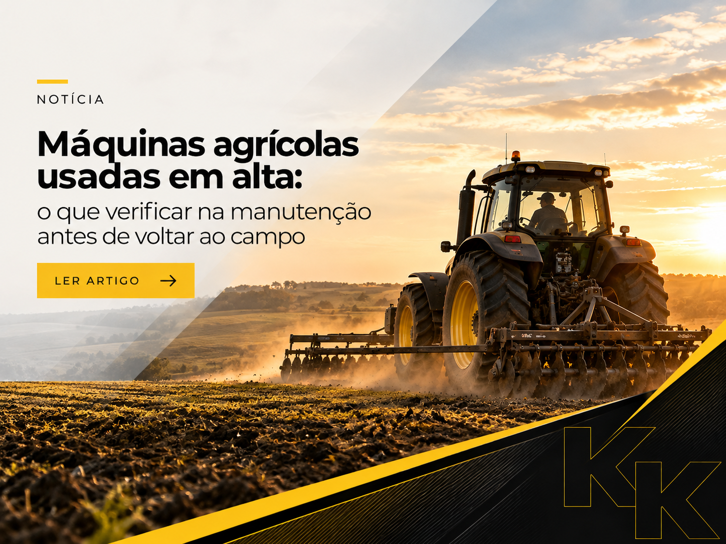 Máquinas agrícolas usadas: manutenção e peças de reposição